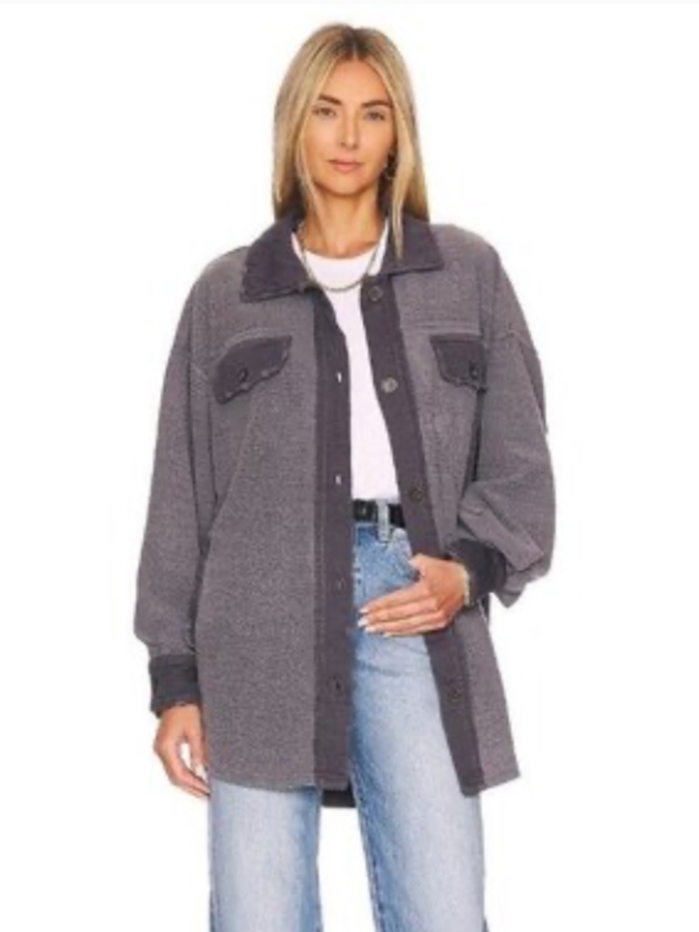 Free People * Ruby Shirt Jacket * Oversized * Size S